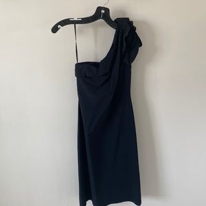 Chiara Boni Black One-Shoulder Dress